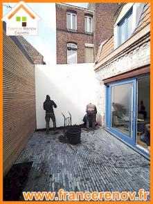 Rénovation d'une terrasse à Lambersart