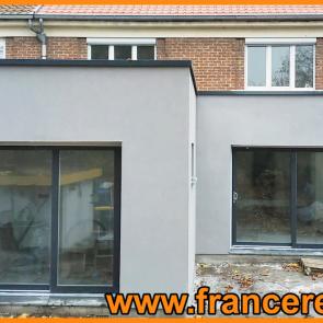 Extension de maison 35 m² ossature-bois à Comines