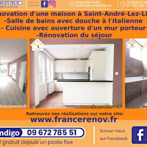 Rénovation d'une maison à Saint-André-Lez-Lille