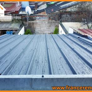 Rénovation d'une toiture d'extension bac acier à Croix
